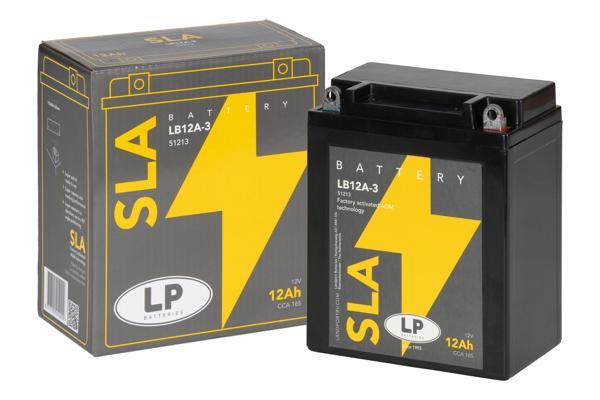 SLA AKÜ MB LB12A-3 12 A KG: 3,9 L:135 W:80 H:160 CCA: 165 YAMAHA XV VIRAGO 535cc 1990-2002 - Image 1