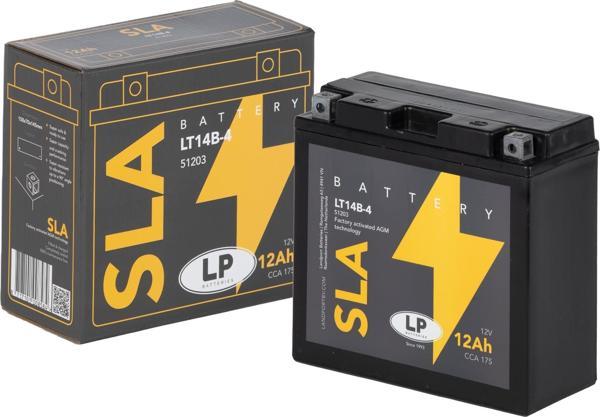 SLA AKÜ MB LT14B-4 12 A KG: 4,14 L:150 W:70 H:145 CCA: 175 YAMAHA XVS DRAG STAR 1100cc 1999-2006 - Image 1