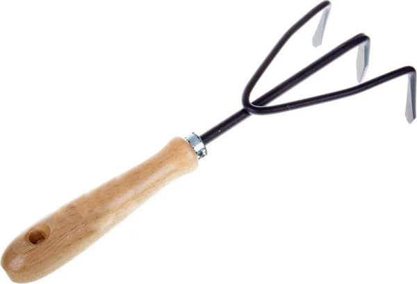 Formosa 25cm ?gr Ahşap Saplı 3diş El Tipi Tırmık - Image 1