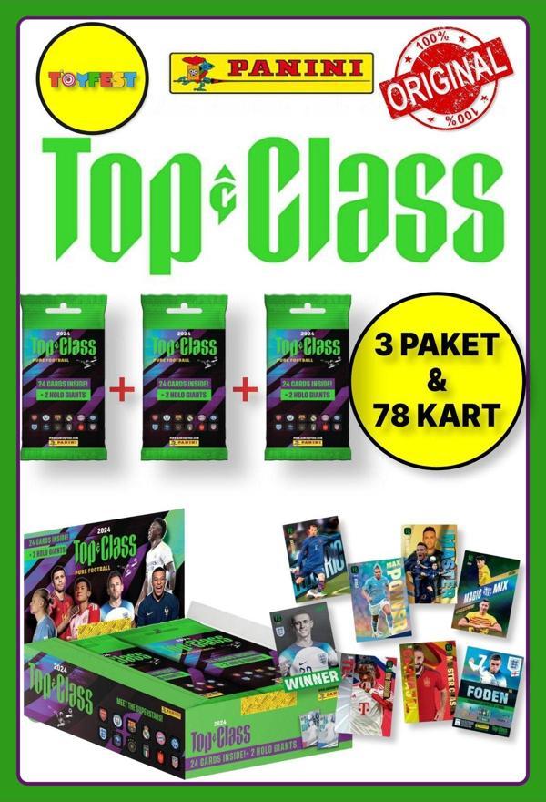 Panini Fifa Top Class 2024 Fat Pack Futbolcu Kartları + 3 Paket (72 Adet Kart + 6 Holo Giants Kart) - Image 1
