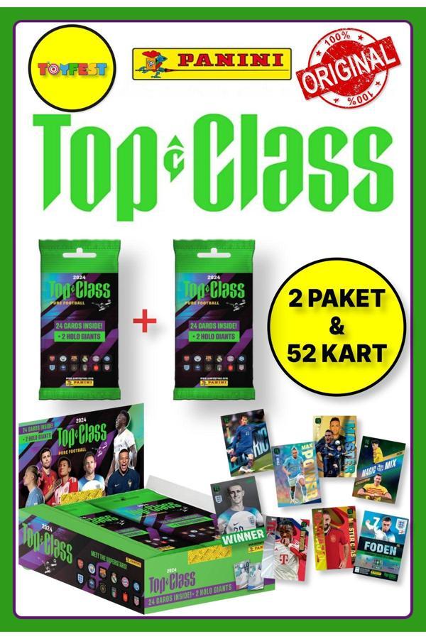 Panini Fifa Top Class 2024 Fat Pack Futbolcu Kartları + 2 Paket (48 Adet Kart + 4 Holo Giants Kart) - Image 1