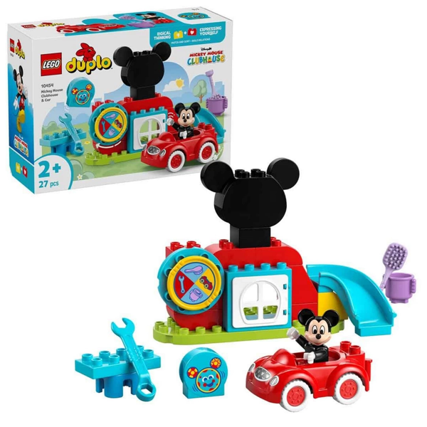 LEGO DUPLO Disney Mickey Fare’nin Kulüp Evi ve Arabası 10454 - Image 1