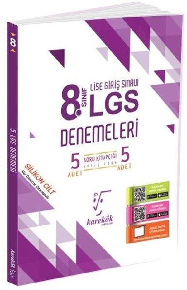 8.Sınıf LGS Denemeleri 5'li - Karekök Eğitim Yayınları - Image 1