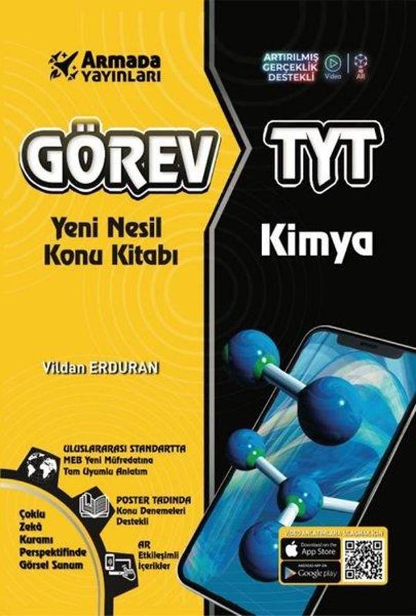 Görev TYT Kimya Yeni Nesil Konu Kitabı - Artırılmış Gerçeklik Destekli - Armada Yayınları - Image 1
