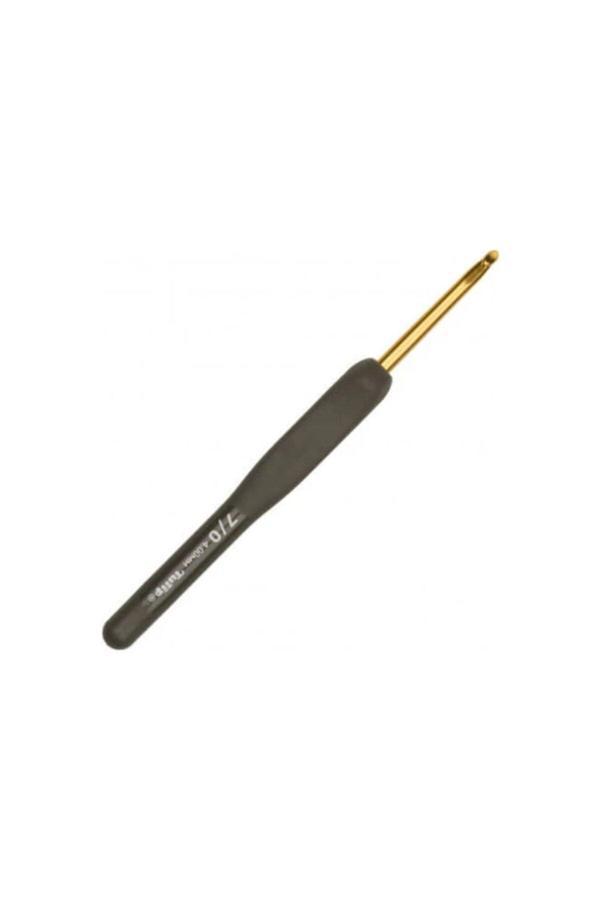 4 mm 14 cm Siyah Yumuşak Saplı Yün Tığı - Image 1