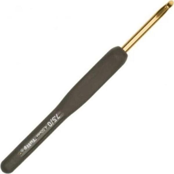 4,5 mm 14 cm Siyah Yumuşak Saplı Yün Tığ - Image 1