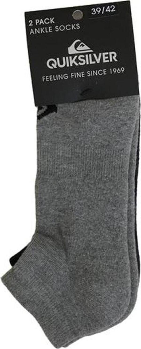 Quiksilver E_day Low Cut Socks Erkek Antrasit Çorap Teqyaa07006-20221 - Image 1