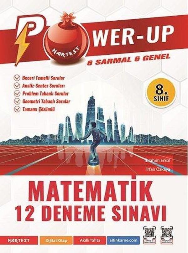 8. Sınıf Power-Up Matematik 12 Deneme Sınavı - Nartest Yayınevi - Image 1