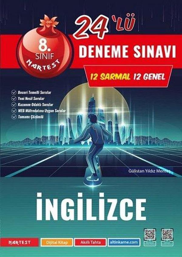 8. Sınıf Mod İngilizce 24 Deneme Sınavı - Nartest Yayınevi - Image 1