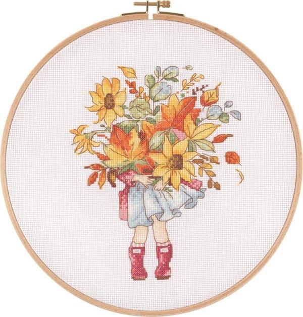 Tuva Kanaviçe Ahşap Kasnaklı Kit E2802 28 Cm - Image 1