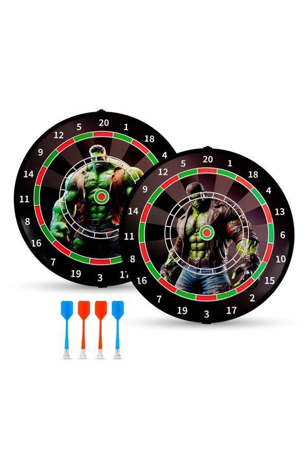 Mubx 4 Oklu Mıknatıslı Dart Seti Çift Yönlü Manyetik Dart Askılı Dartboard - Image 1