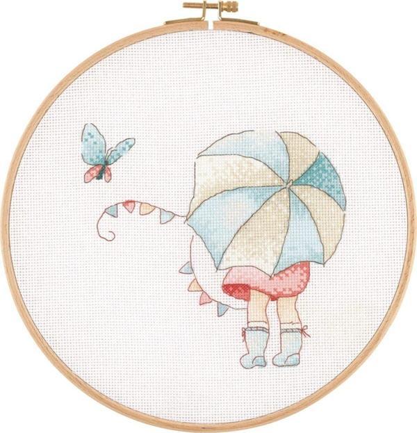 Tuva Kanaviçe Ahşap Kasnaklı Kit E2608 26 Cm - Image 1