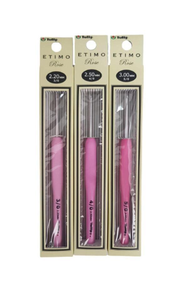 Etimo Rose 3'lü Özel Tığ Seti Küçük Numaralar 2,20-2,50-3,00 - Image 1
