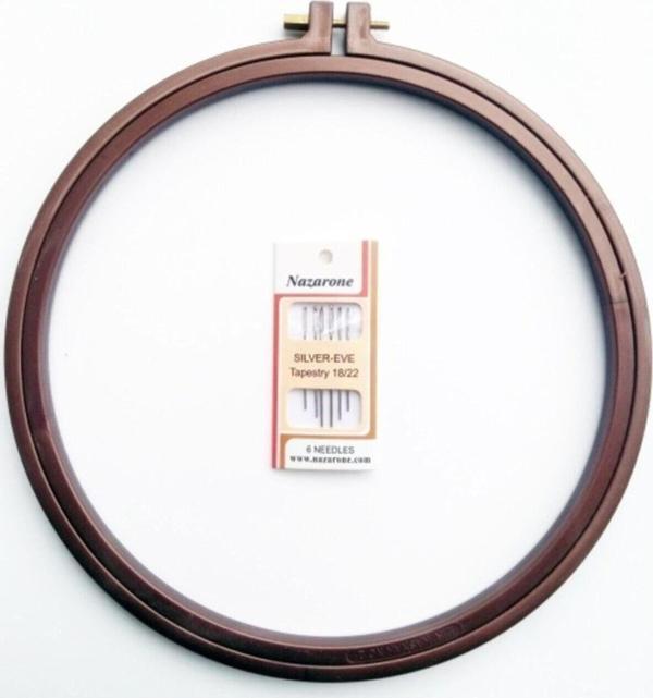 Etamin Iğnesi Ve Plastik Vidalı Büyük Kasnak 2 No - Image 1