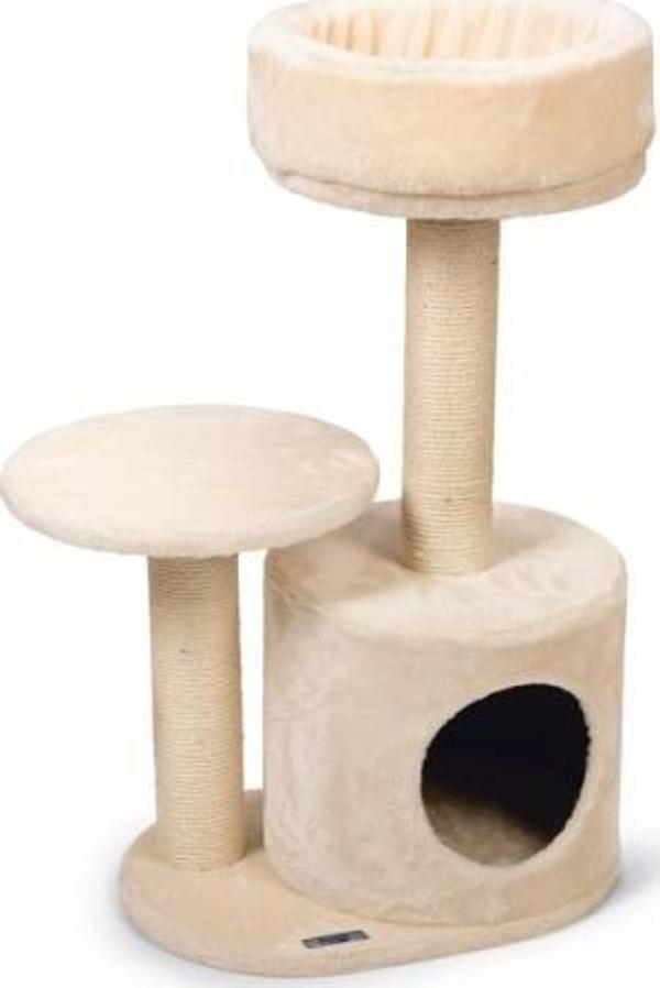 Karlıe Bej 2 Katlı Evli Tırmala Tahtası (50x35x85) - Image 1