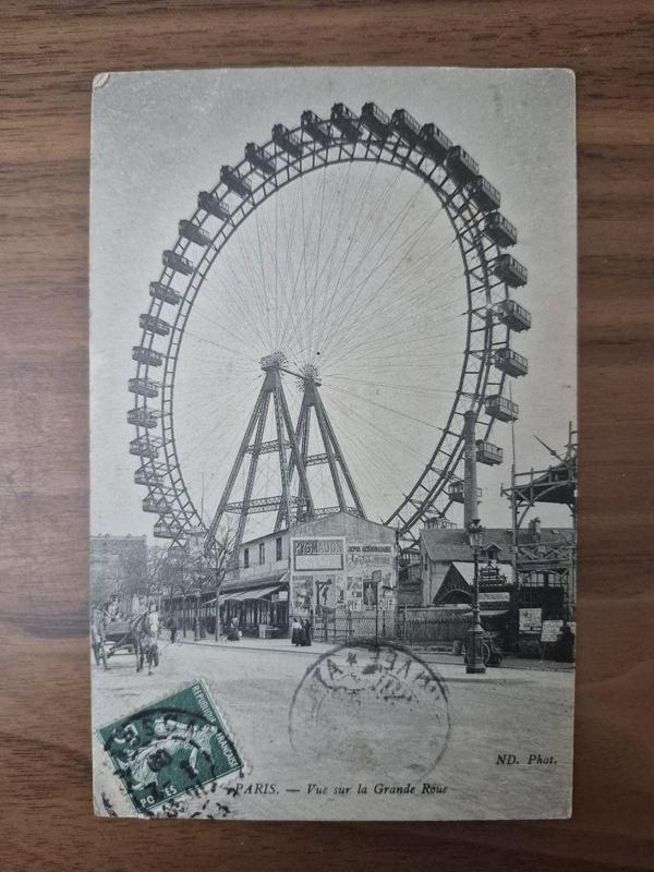 Edi Antik 1909 Fransız Kartpostal Osmanlıca Damgalı.; Fransa - Image 1