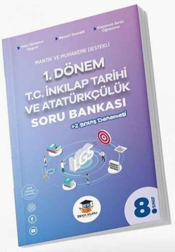 8. Sınıf 1. Dönem T.C. İnkılap Tarihi ve Atatürkçülük Soru Bankası - Zeka Küpü Yayınları - Image 1