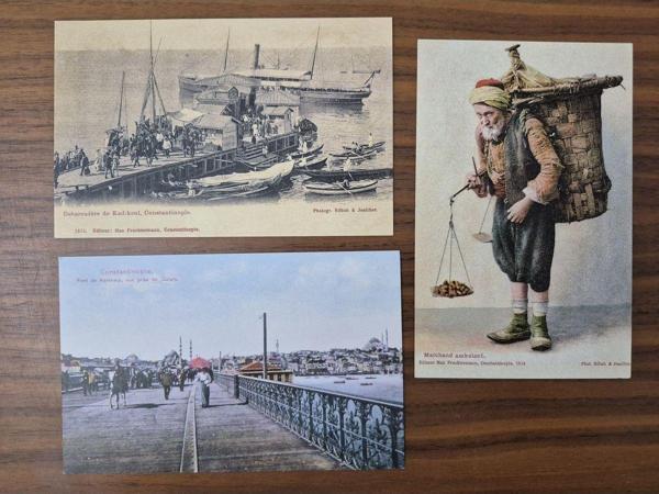 Edi Antik 3 Adet Baskı Kartpostal Osmanlı. Kadıköy İskelesi - Image 1