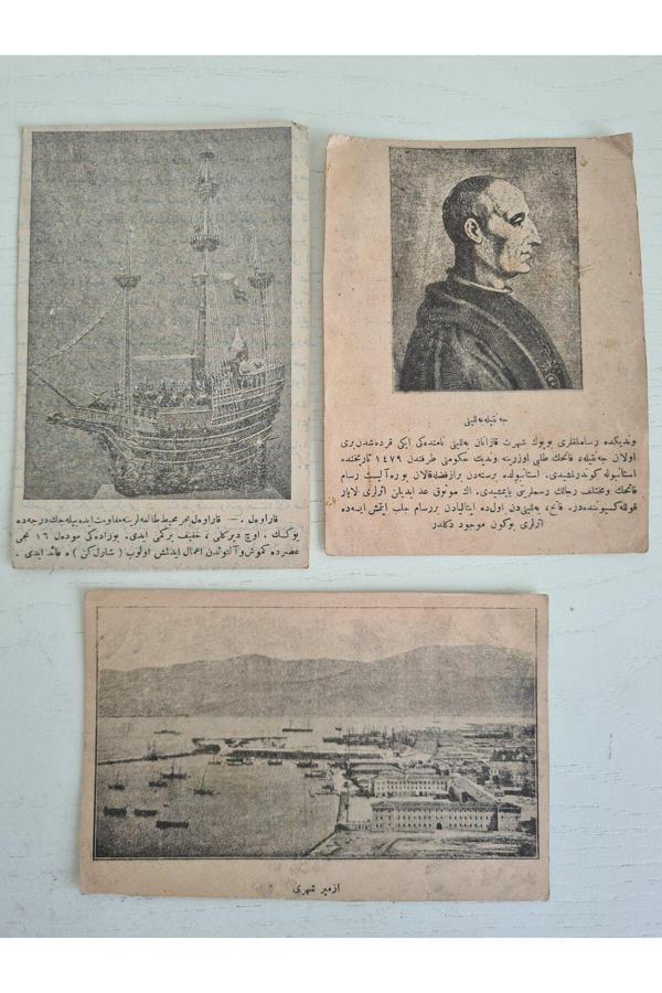 Edi Antik 3 Adet Osmanlı Dönem Resimleri, Kişi Ve Şehirlere Ait Resimler - Image 1