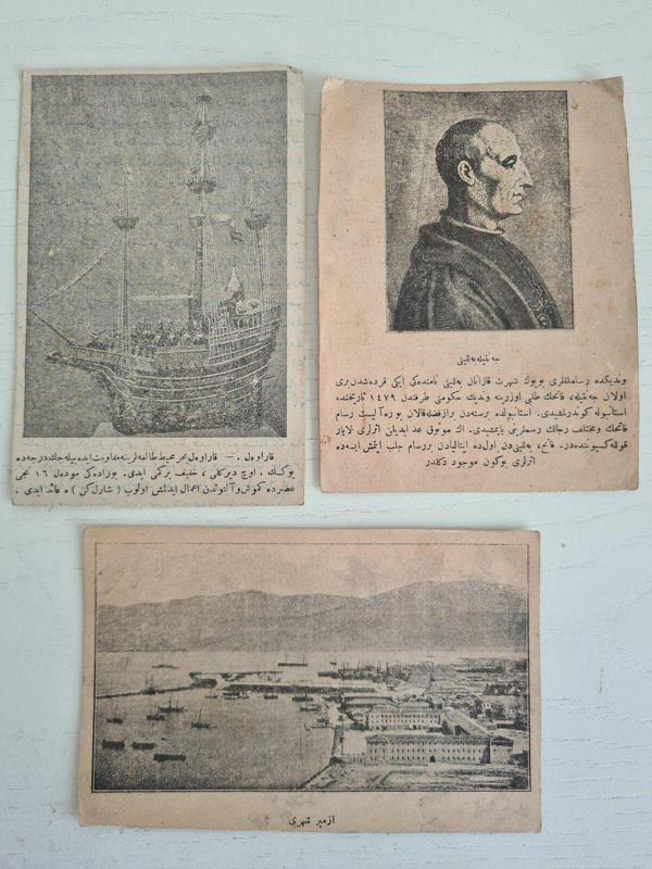 Edi Antik 3 Adet Osmanlı Dönem Resimleri, Kişi Ve Şehirlere Ait Resimler - Image 1