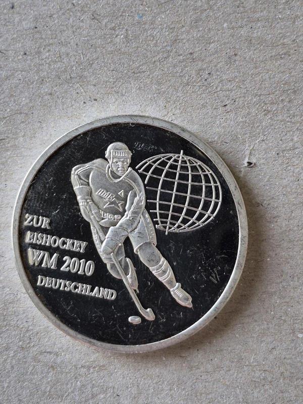 Edi Antik 3.5Cm Alman 2010 Dünya Buz Hokeyi Şampiyonası Madalya - Image 1