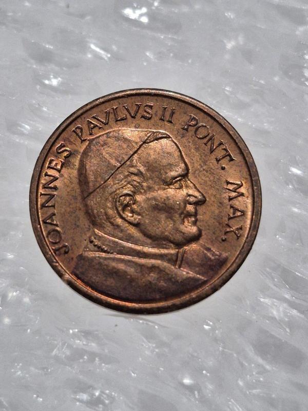 Edi Antik Papa Johannes Paulus Madalya 2.5Cm Çap. Hatıra Madalya - Image 1