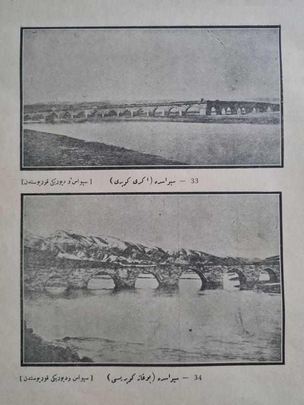 Edi Antik Sivas Boğaz Köprüsü Gravürü 24X32Cm, Osmanlı Dönem Gravür Resimleri - Image 1