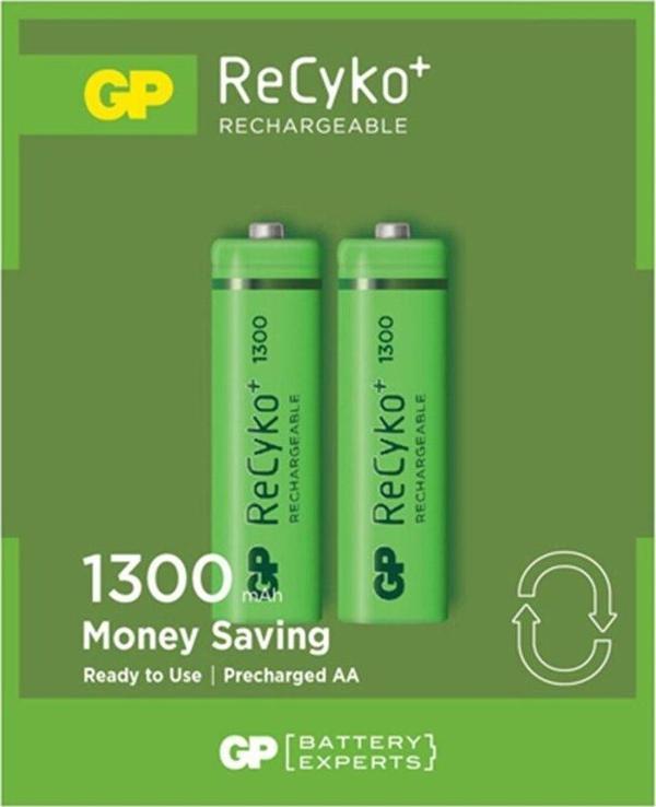 Gp Recyko 1300 Mah R6 Aa Şarjlı 2Li Kalem Pil 130Aahce-2Eb2 (Rhc132E000) - Image 1