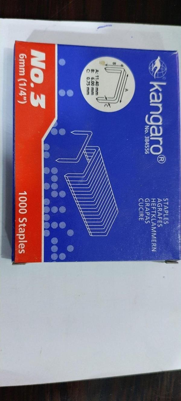 Çağlar Nalbur Hırdavat Kangaro No3 Zımba Teli - 6 Mm -1000 Adetli Paket - Image 1