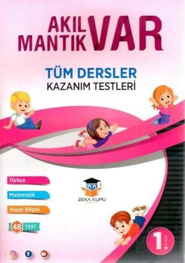 1. Sınıf Tüm Dersler Akıl Var Mantık Var Kazanım Testleri - Zeka Küpü Yayınları - Image 1