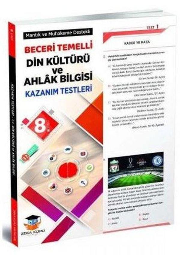 8. Sınıf Beceri Temelli Din Kültürü ve Ahlak Bilgisi Kazanım Testleri - Zeka Küpü Yayınları - Image 1