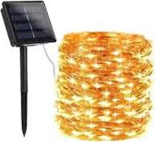 Alles 10 Mt Güneş Enerjili Solar Peri Led Işık Dekoratif Bahçe Kamp Aydınlatma - Image 1