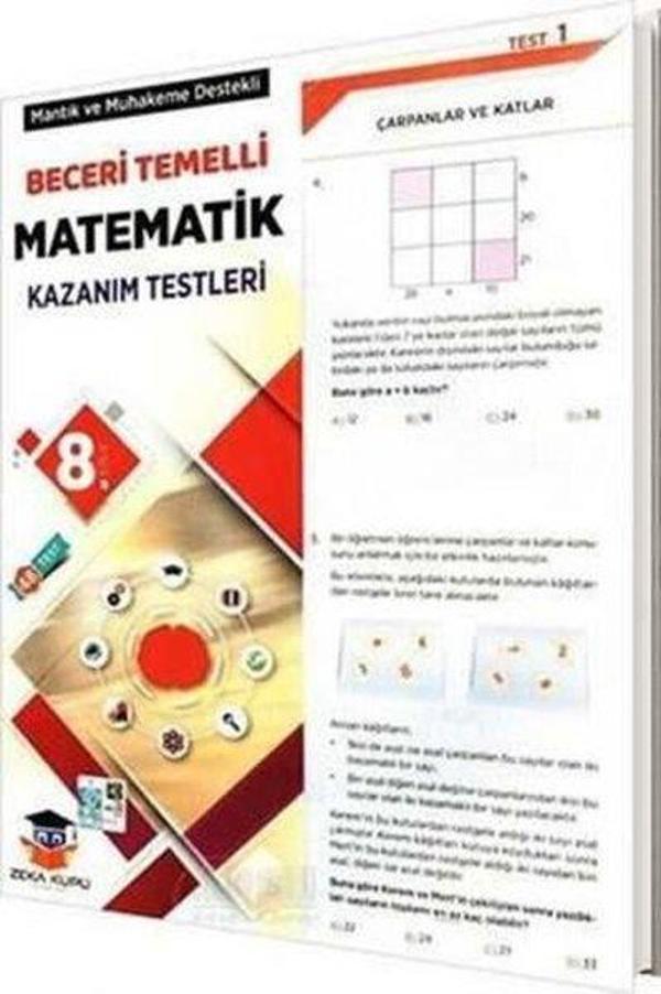 8. Sınıf Beceri Temelli Matematik Kazanım Testleri - Zeka Küpü Yayınları - Image 1