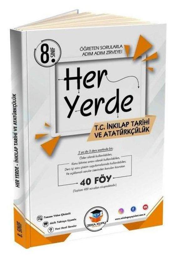 8. Sınıf Her Yerde T.C. İnkılap Tarihi ve Atatürkçülük 40 Föy - Zeka Küpü Yayınları - Image 1