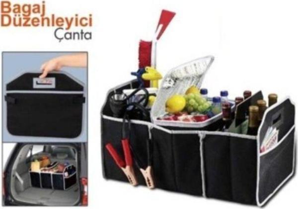 Ard Araç Içi 3+1 Bölmeli Bagaj Soğuk Tutucu Düzenliyici Organizer Çanta - Image 1
