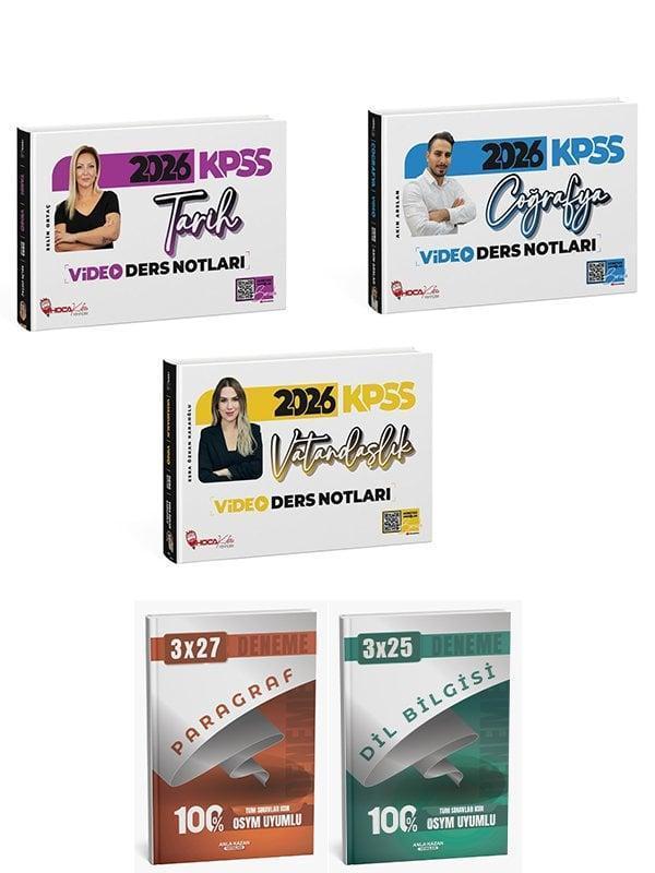 Anla Kazan + Hoca Kafası 2026 KPSS Tarih + Coğrafya + Vatandaşlık Video Ders Notları 3 lü Set Anla Kazan + Hoca Kafası Y - Anla Kazan Yayınları - Image 1