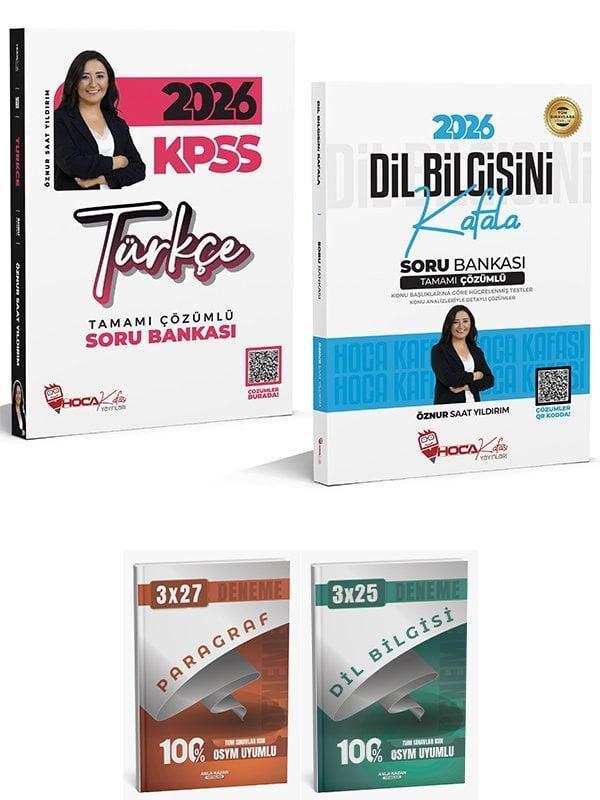 Anla Kazan + Hoca Kafası 2026 KPSS Türkçe + Dil Bilgisi Soru Bankası 2 li Set - Öznur Saat Yıldırım Anla Kazan + Hoca Ka - Anla Kazan Yayınları - Image 1