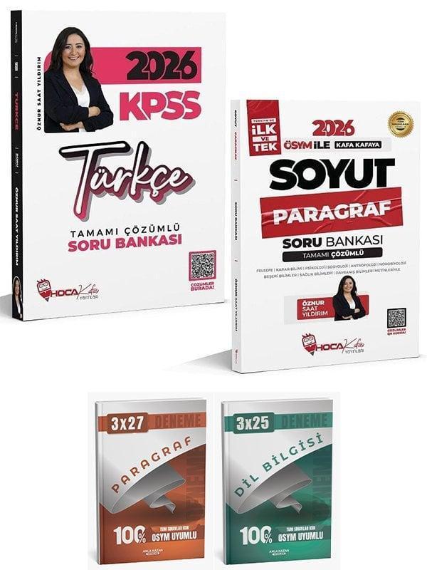 Anla Kazan + Hoca Kafası 2026 KPSS Türkçe + Paragraf Soyut Soru Bankası 2 li Set - Öznur Saat Yıldırım Anla Kazan + Hoca - Anla Kazan Yayınları - Image 1
