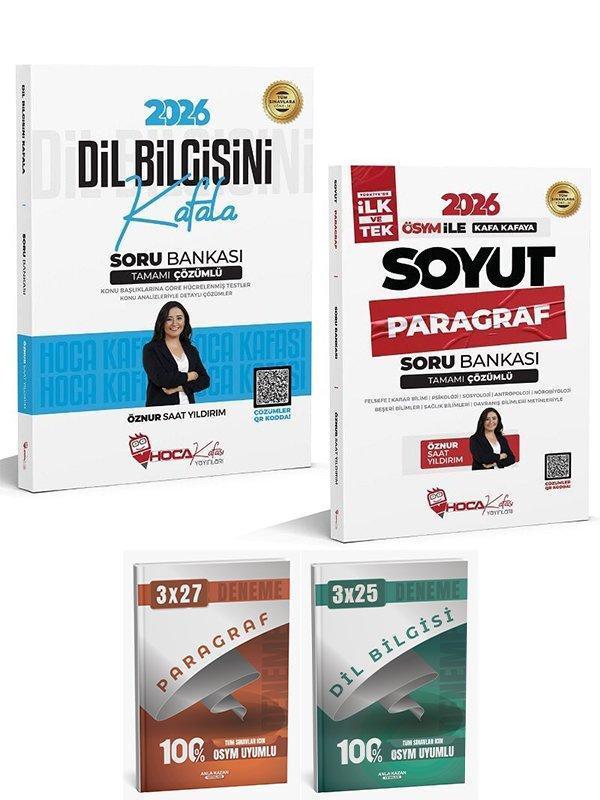Anla Kazan + Hoca Kafası 2026 KPSS TYT Dil Bilgisi + Paragraf Soru Bankası 2 li Set - Öznur Saat Yıldırım Anla Kazan + H - Anla Kazan Yayınları - Image 1