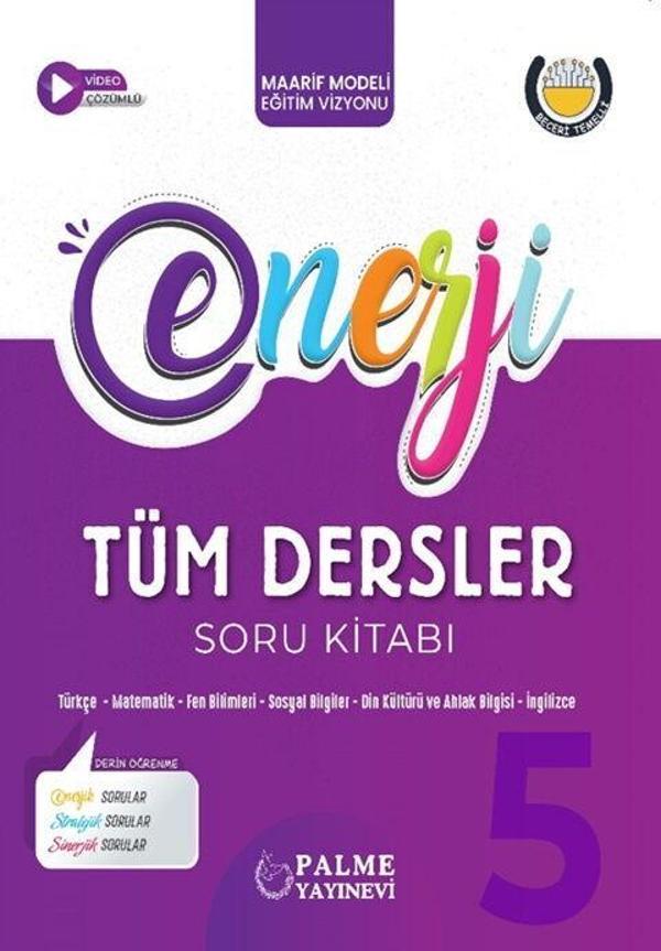 Palme Yayınları 5. Sınıf Tüm Dersler Enerji Soru Kitabı - Palme Yayınları - Image 1