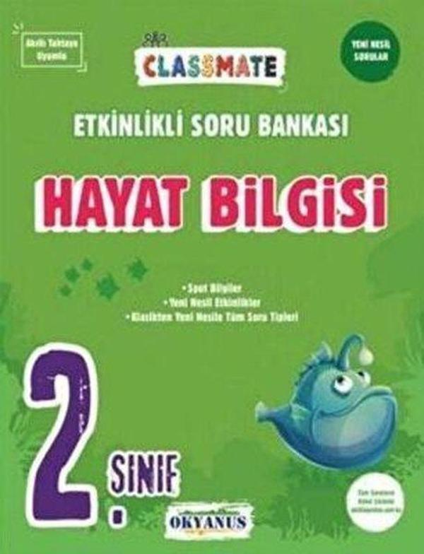 2. Sınıf Classmate Hayat Bilgisi Etkinlikli Soru Bankası - Okyanus Eğitim - Image 1
