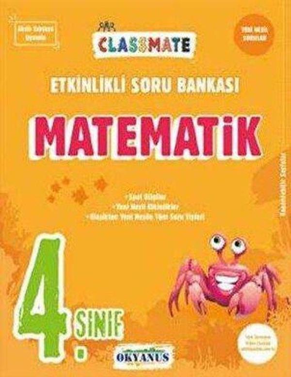 4. Sınıf Classmate Matematik Etkinlikli Soru Bankası - Okyanus Eğitim - Image 1