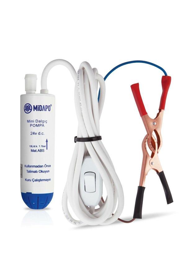 Midapo 24 Volt Kucuk D.C Mini Dalgıc Su Aktarma Pompası - Image 1