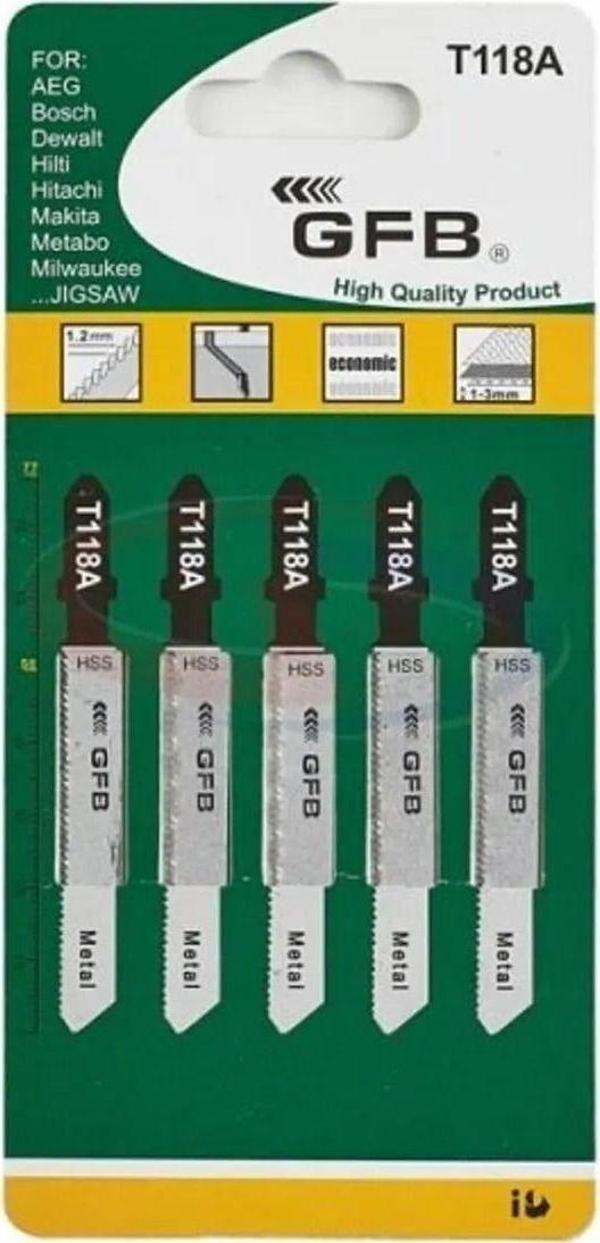 Gfb T118A - Metal Dekupaj Testeresi (5’Li Paket) - Image 1