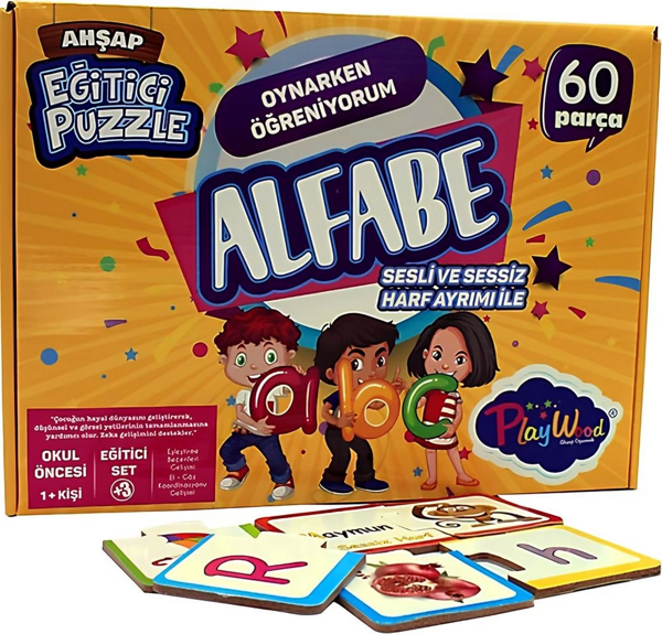 Eğitici Ahşap Puzzle Alfabe - Image 1