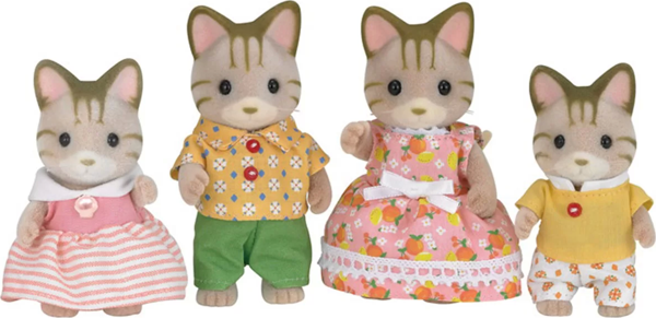Sylvanian Families Çizgili Kedi Ailesi 5180 - Image 1