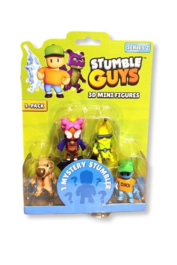Stumble Guys Seri 2 - 5 li Figür Seti - Capybara - Fly Kween  - Super Banana - Robot Guy - Image 1