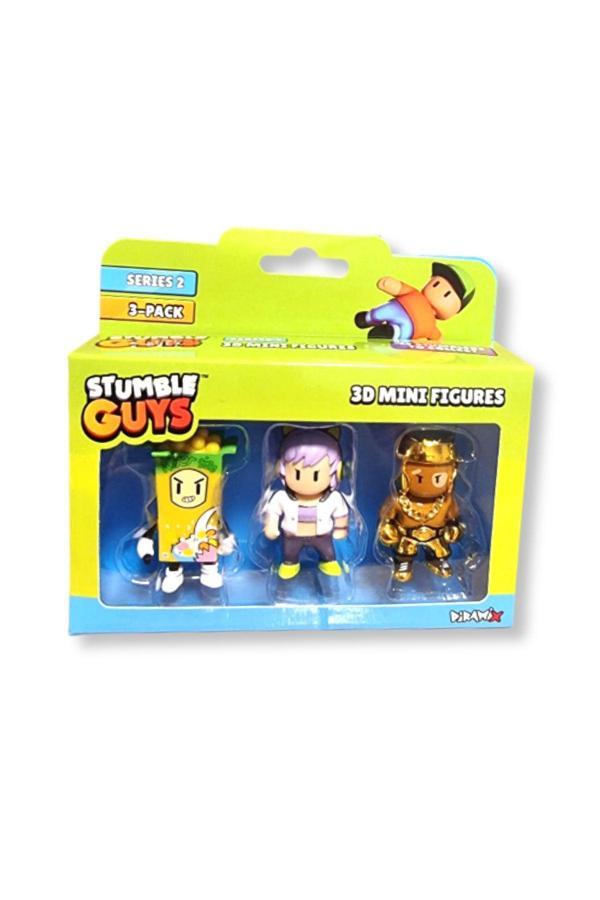 Stumble Guys Seri 2 - 3D Mini 3 lü Figür Seti - Ceral Killer  - Streamer Sophia - Golden Gloves - Image 1