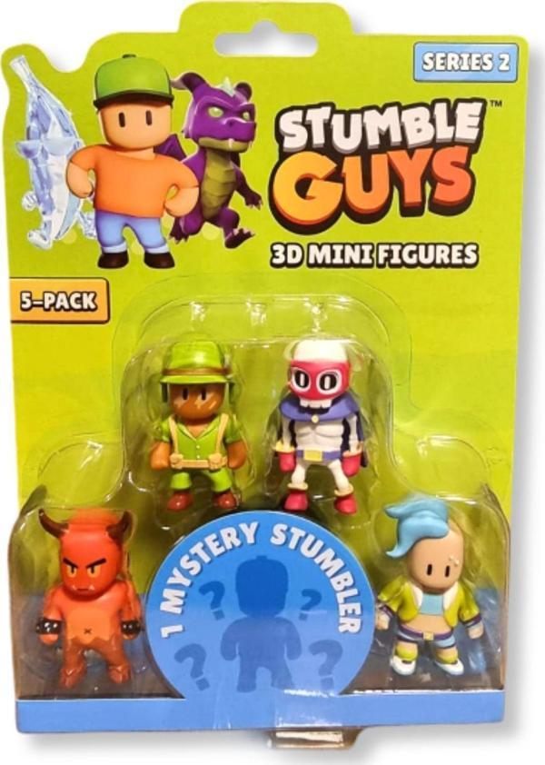 Stumble Guys Seri 2 - 5 li Figür Seti - Red Demon - Private Davis - Super Bones - Velocit - Image 1