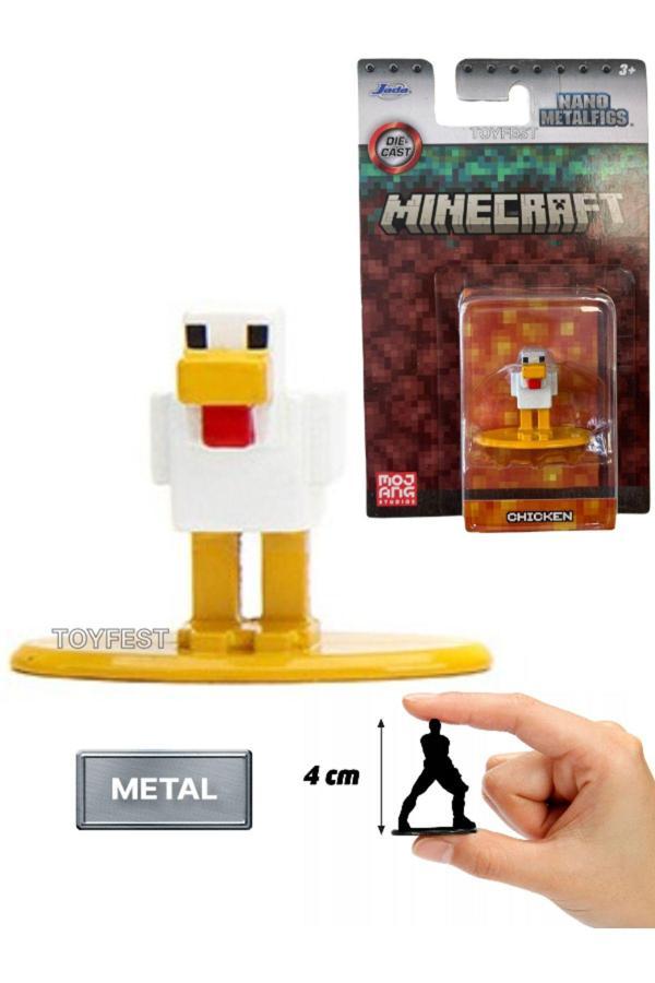 Jada Nano Metalfics Minecraft Metal Döküm Die - Cast Mini Figür - Chicken - 4 cm - Image 1